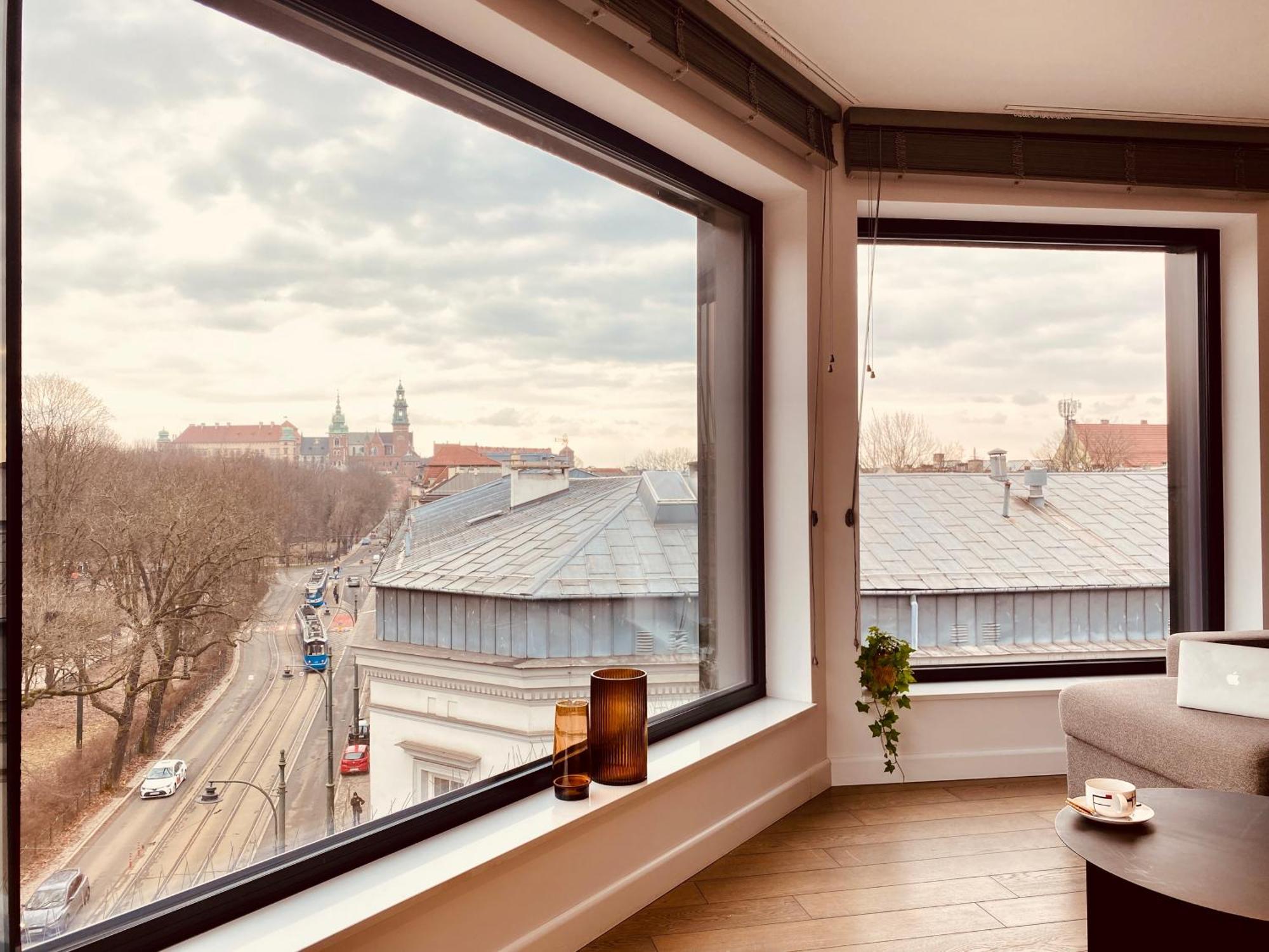 Panorama View By Mint Apartment Krakau Buitenkant foto