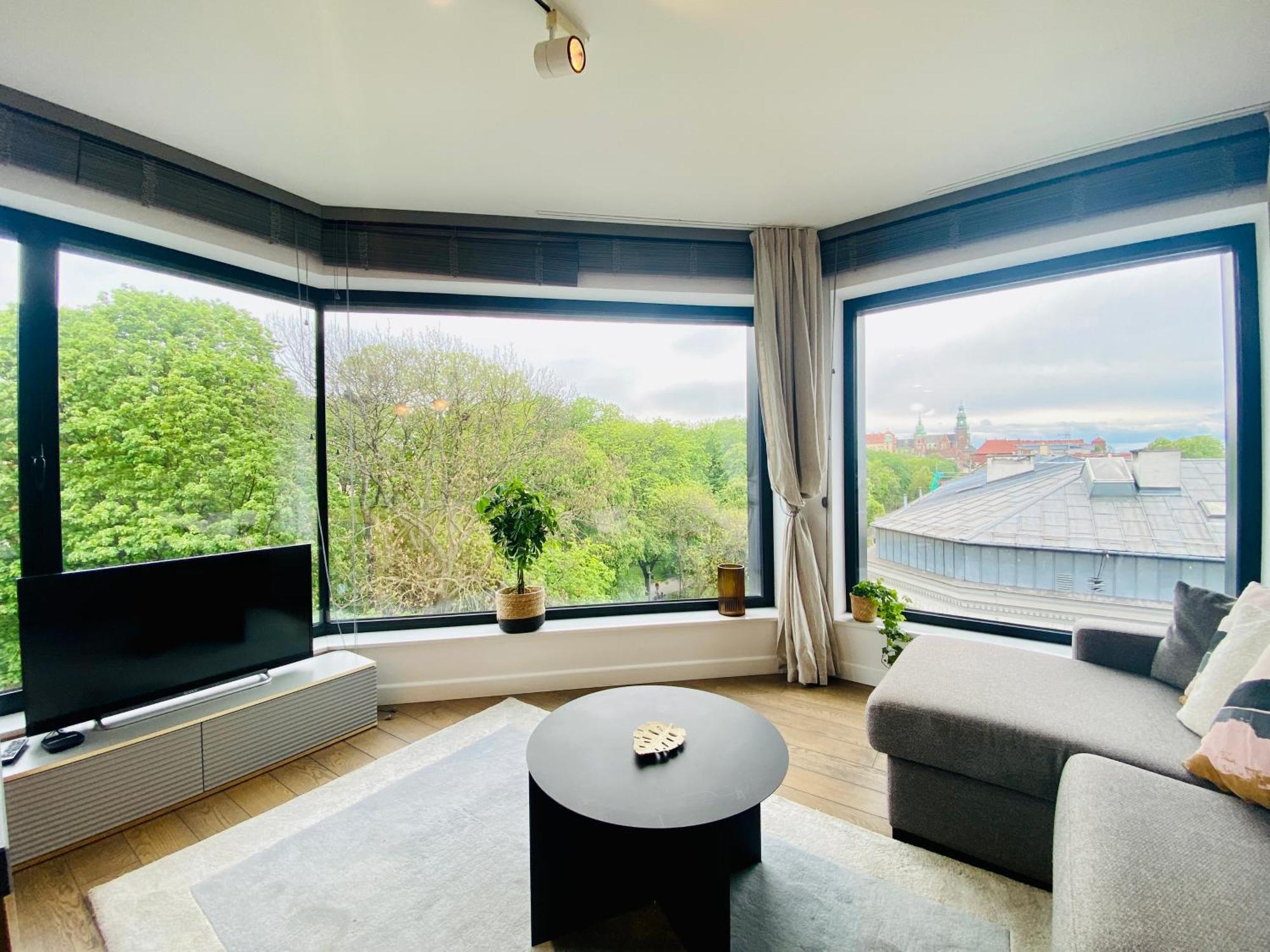 Panorama View By Mint Apartment Krakau Buitenkant foto