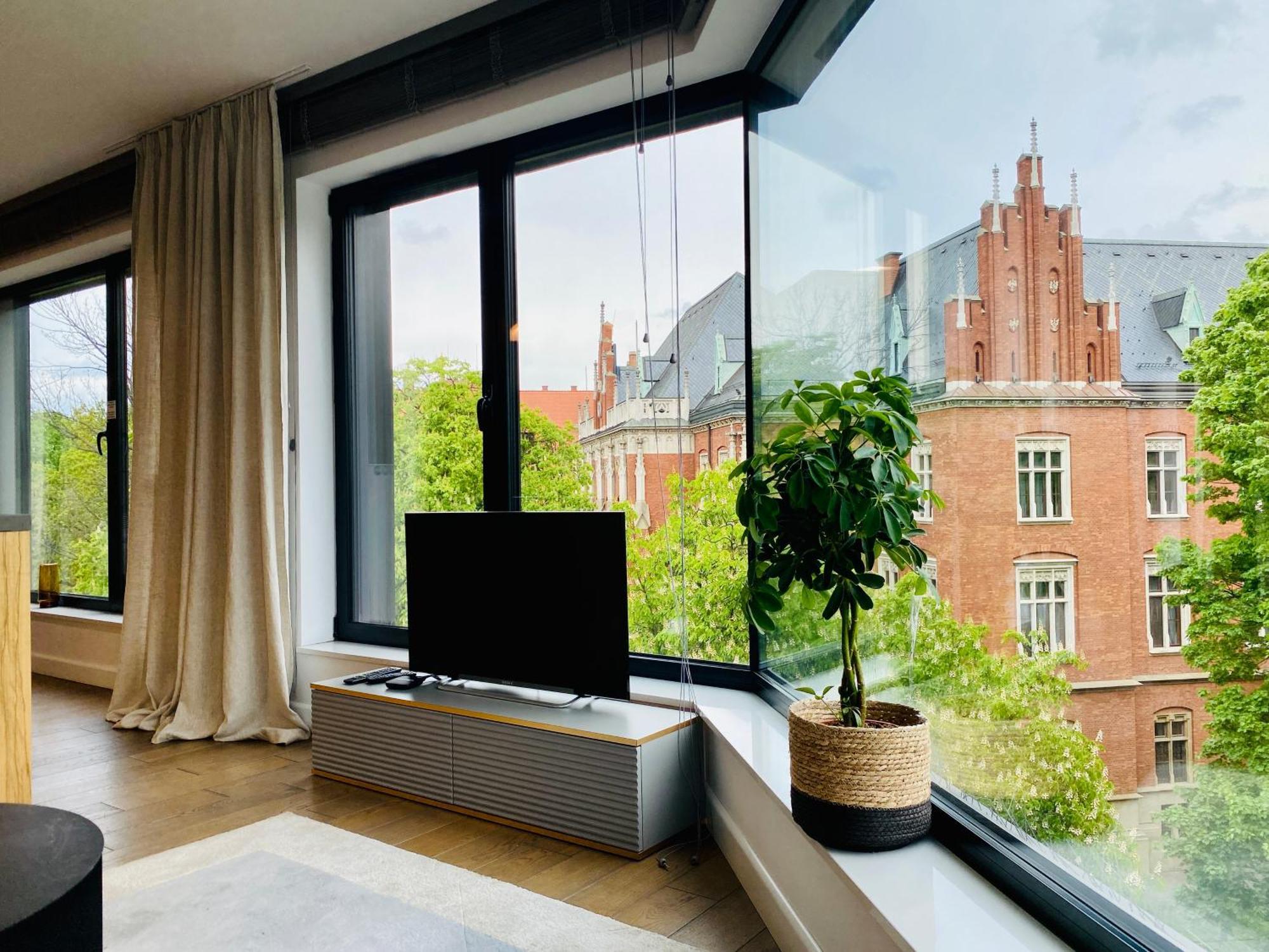 Panorama View By Mint Apartment Krakau Buitenkant foto